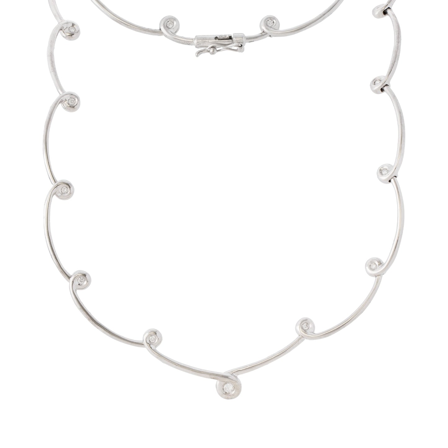 Colar Choker com 1,22 ct diamantes em ouro