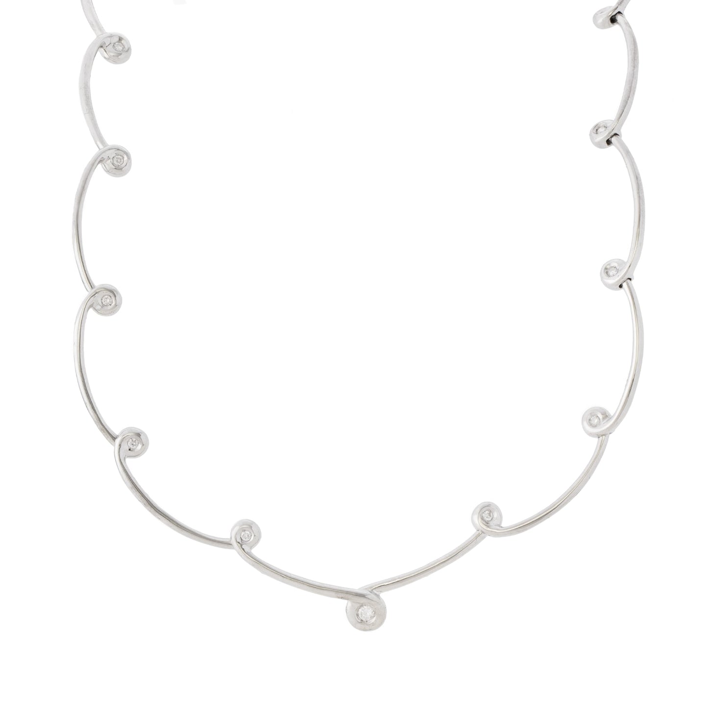 Colar Choker com 1,22 ct diamantes em ouro