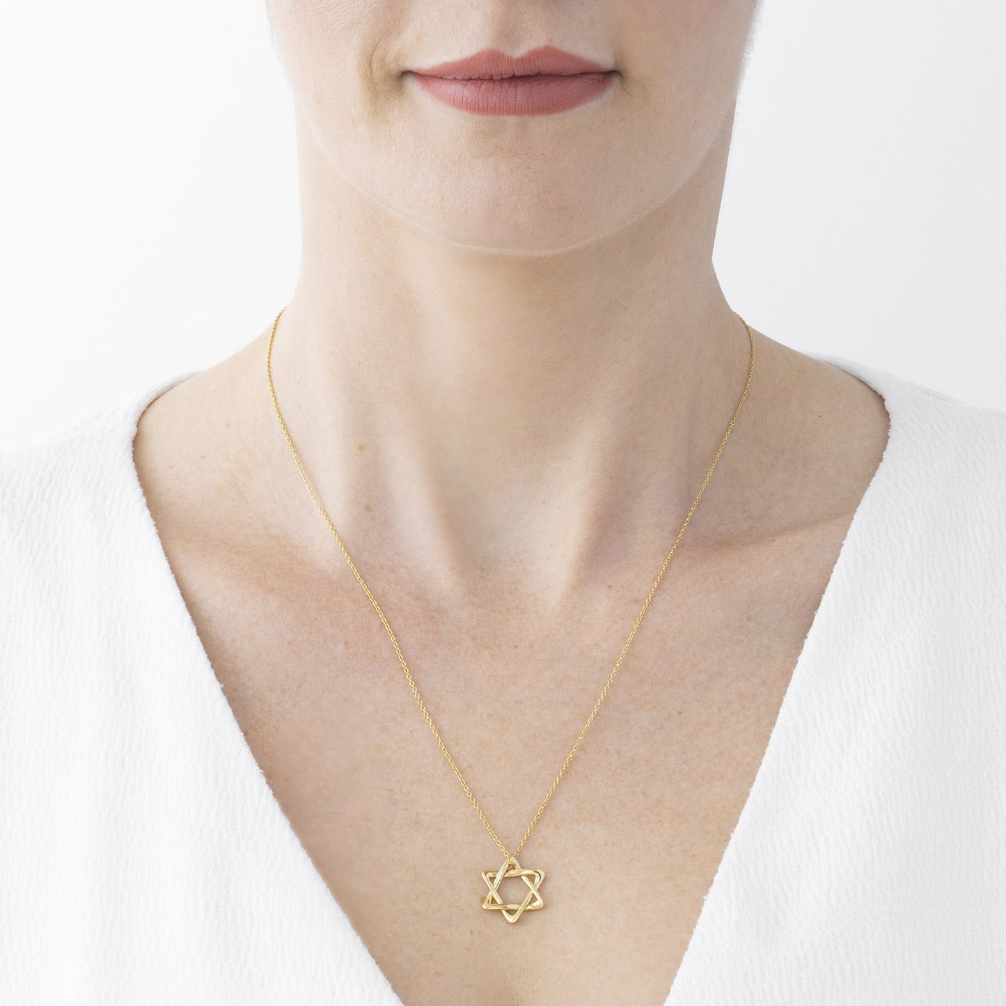 Colar Estrela de Davi Tiffany & Co Elsa Peretti em ouro