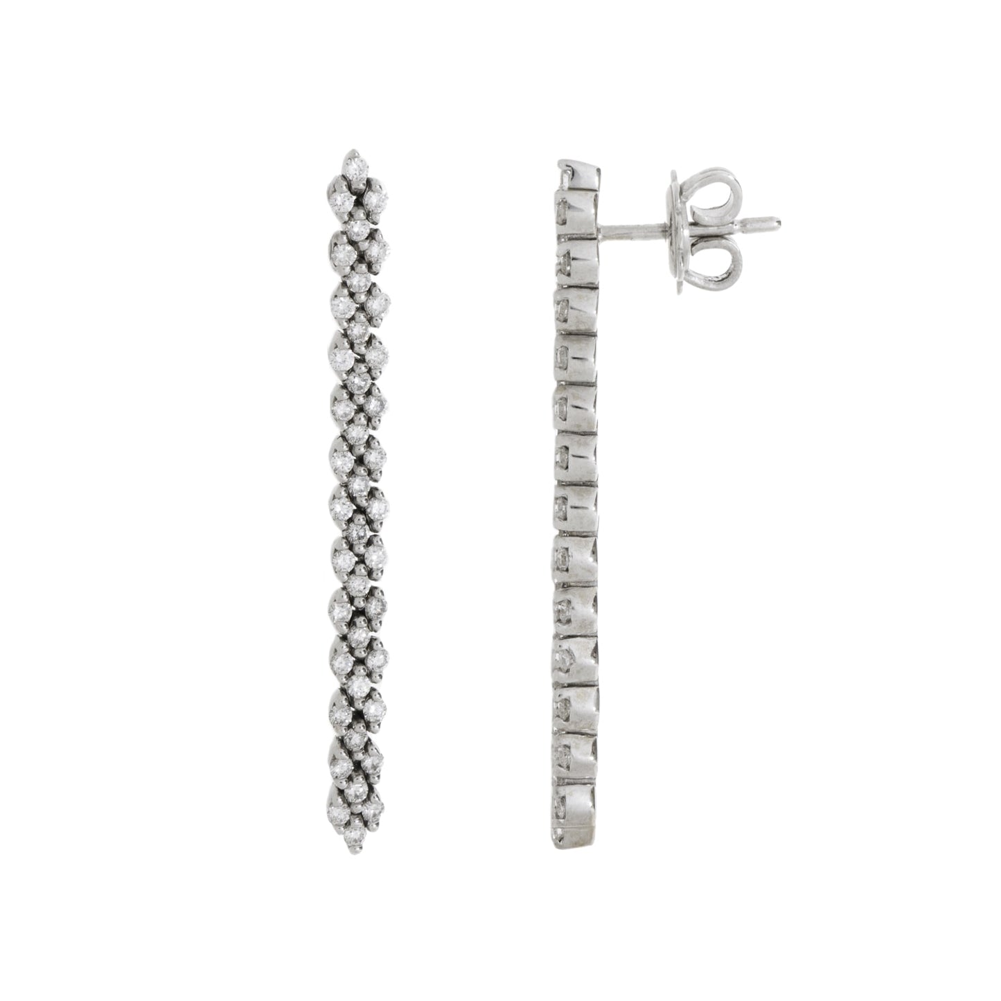 Brinco pêndulo H.stern com diamantes em ouro