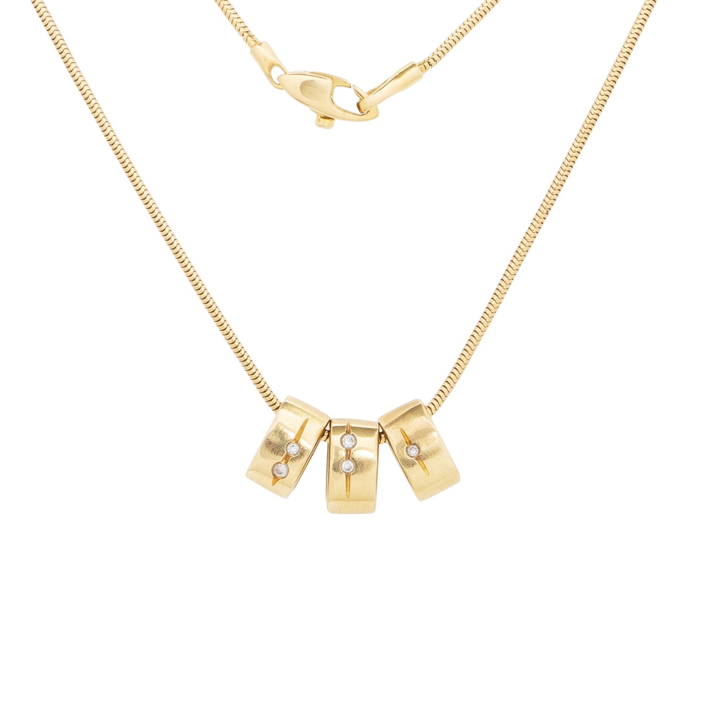 Colar berloque H.Stern com diamantes em ouro