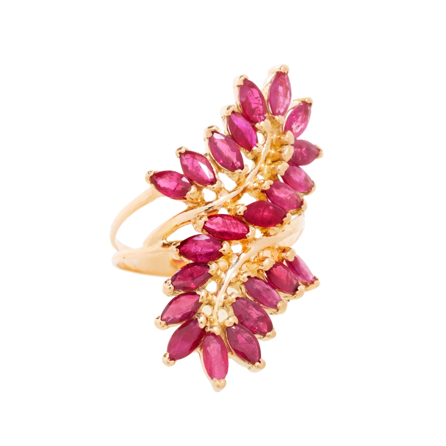 Anel max com rubis em ouro