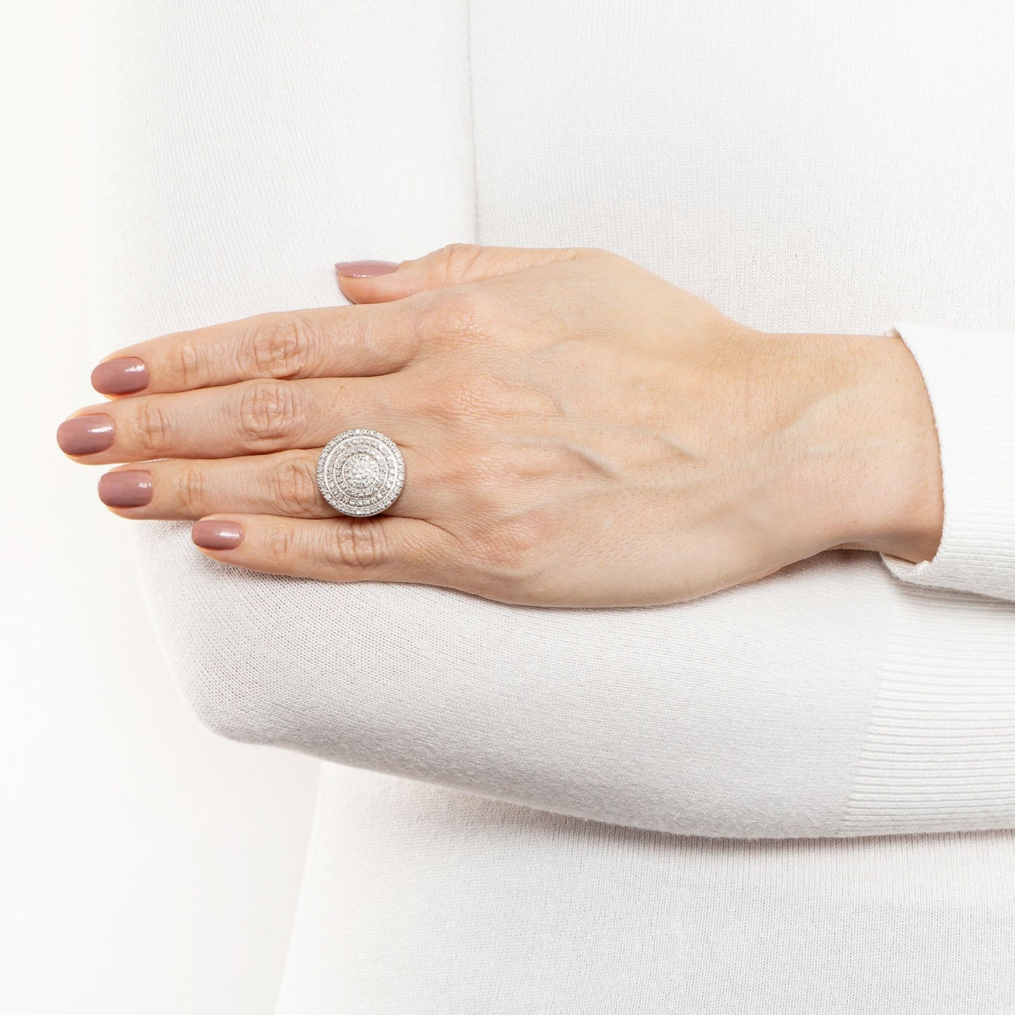 Anel design com 0,50 ct de diamantes em ouro