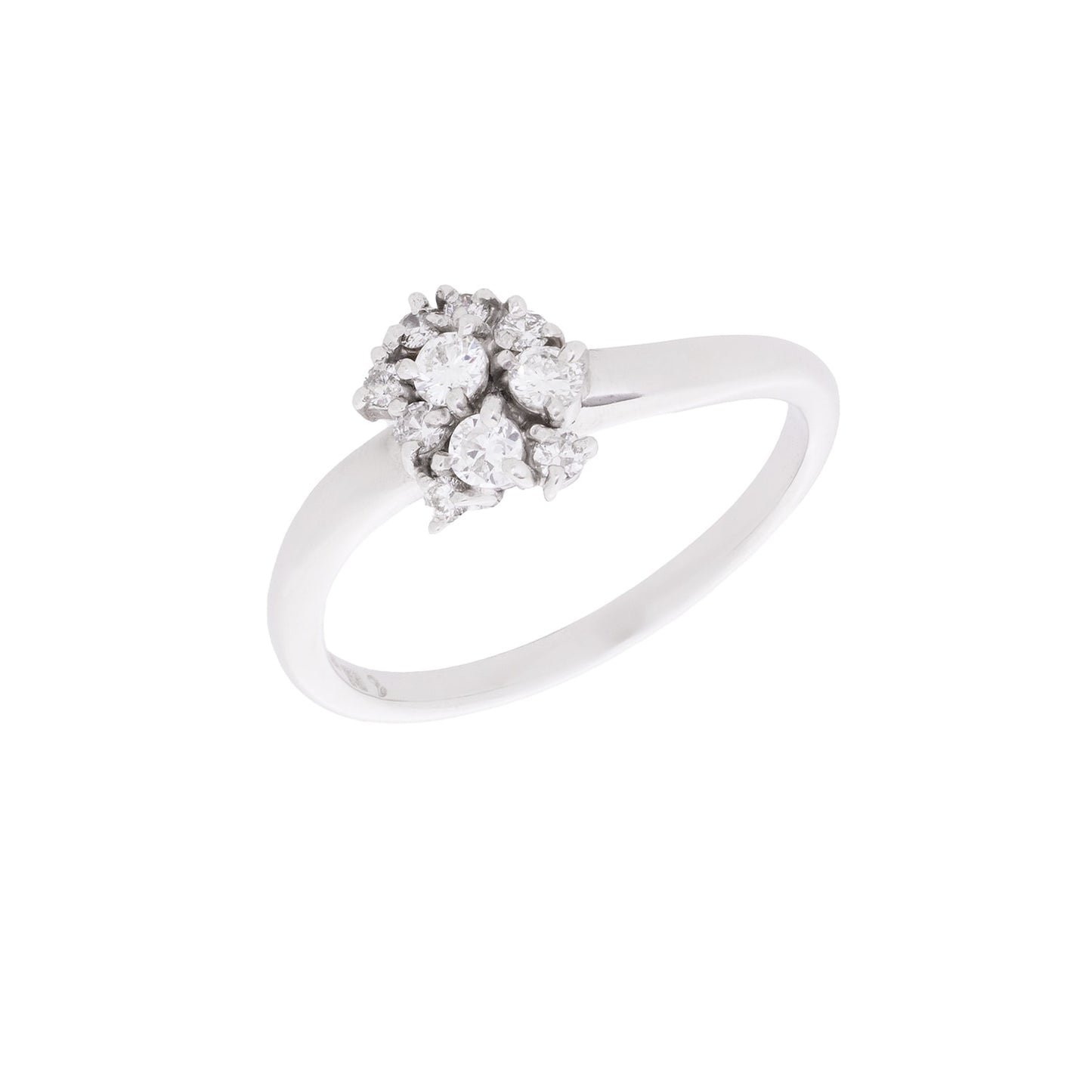 Anel design com 0,31 ct de diamantes em ouro