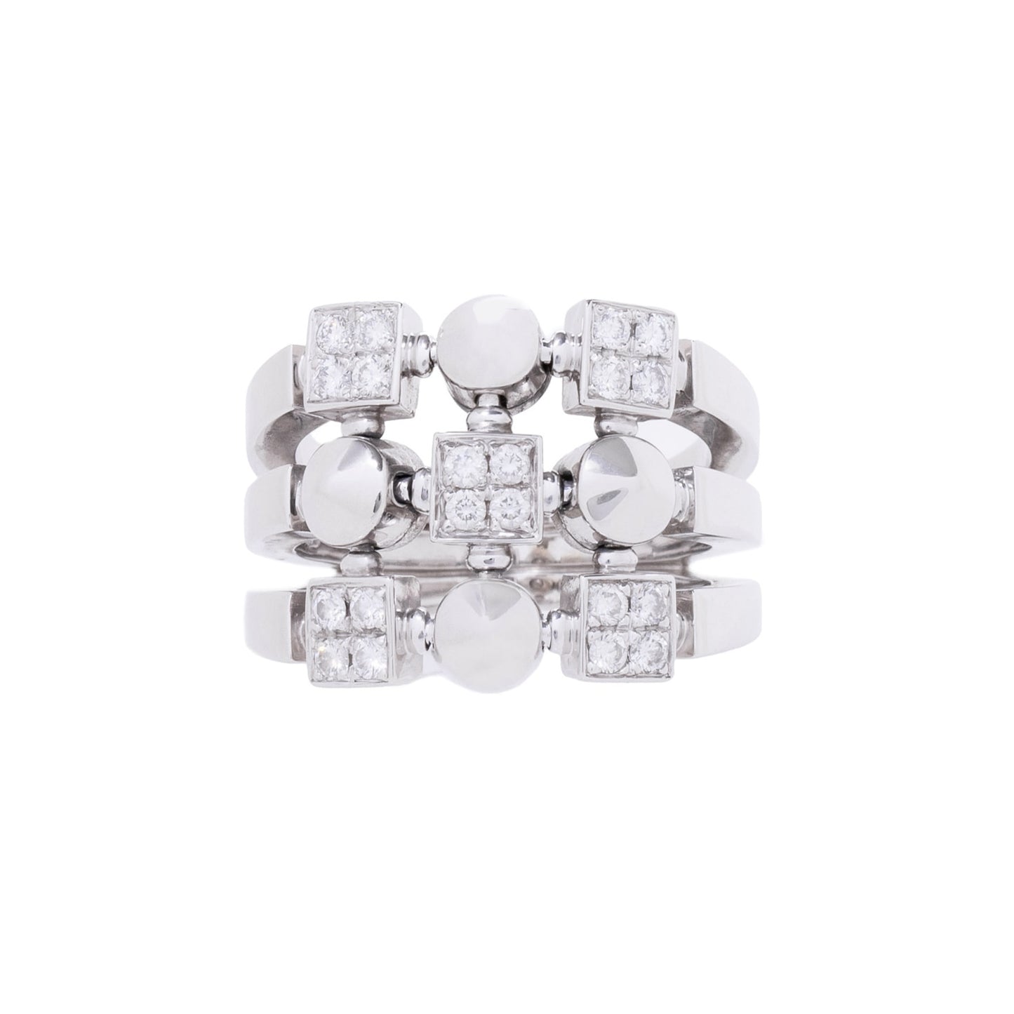 Anel Bvlgari com 0,50 ct de diamantes em ouro