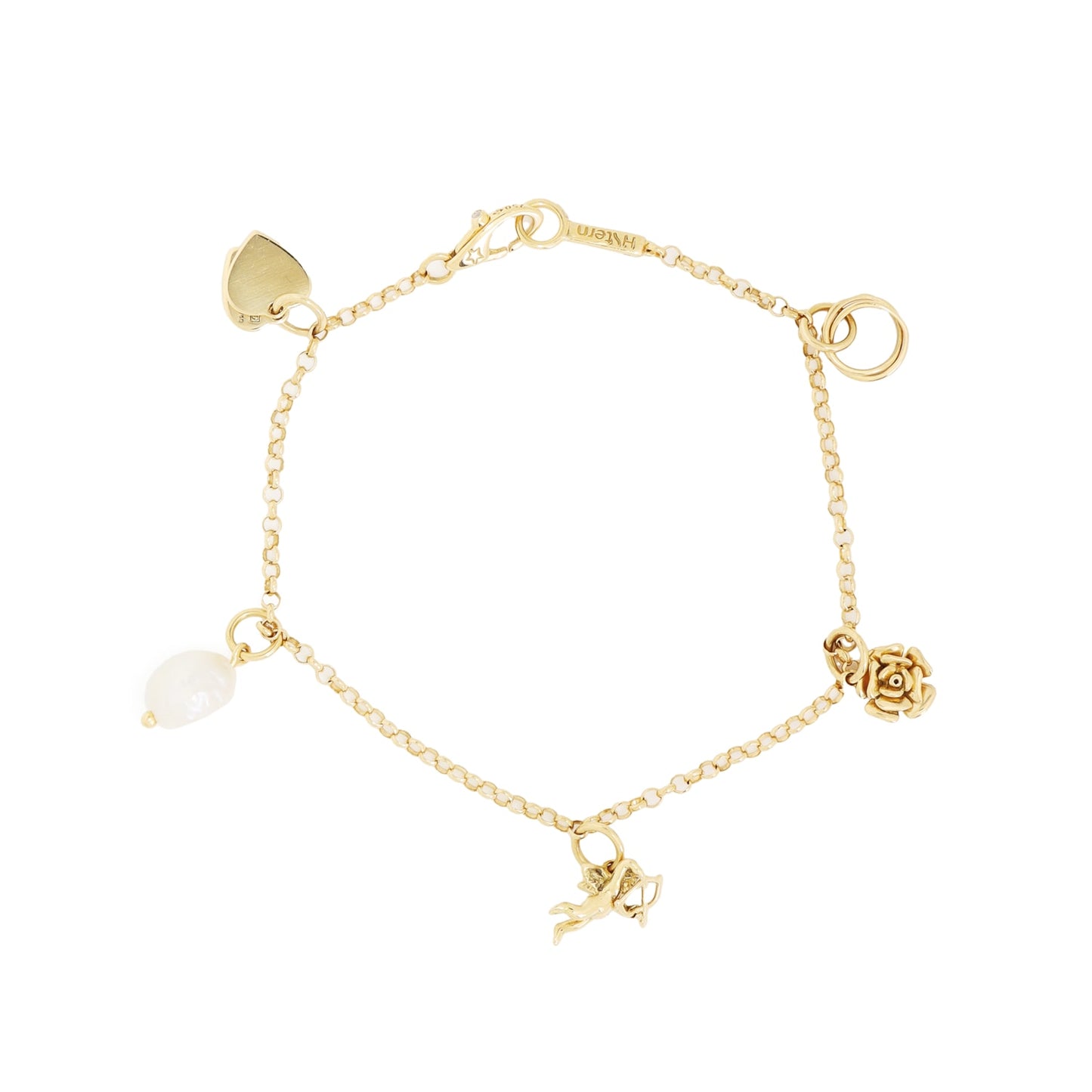 Pulseira MyCollection H.Stern com diamante e pérola em ouro amarelo
