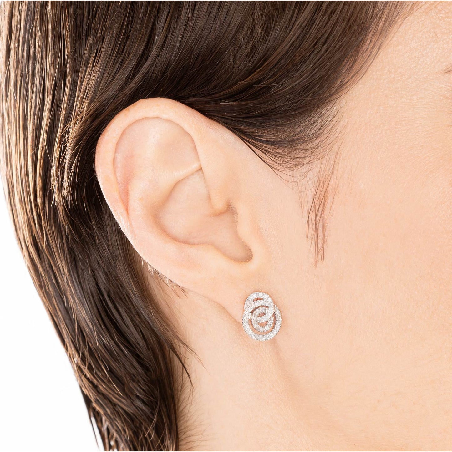 Brinco Vivara com 0,37 ct de diamantes em ouro branco
