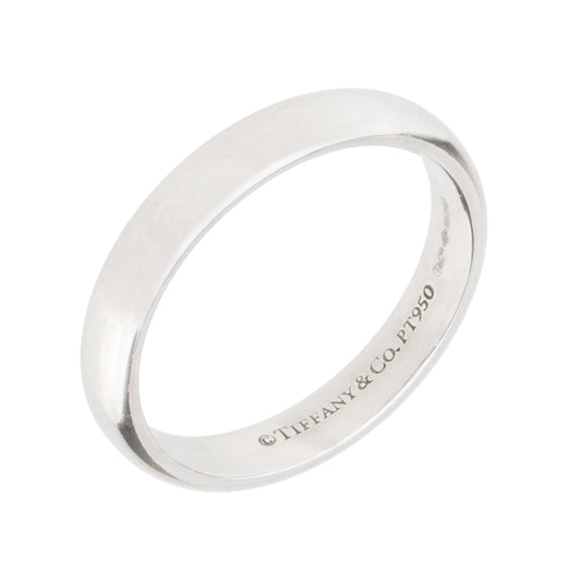 Aliança Tiffany & Co tradicional em platina