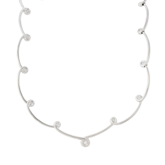 Colar Choker com 1,22 ct diamantes em ouro