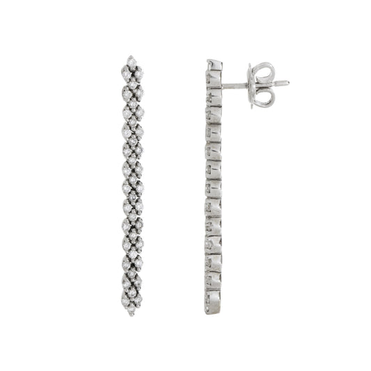 Brinco pêndulo H.stern com diamantes em ouro