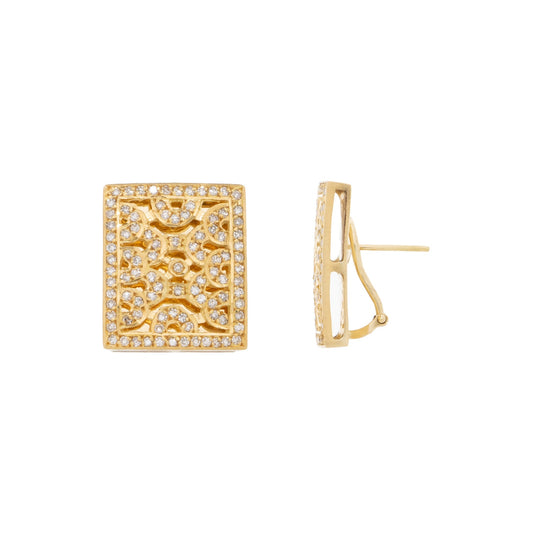 Brinco ear clip com 1,50 ct de diamantes em ouro