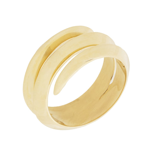 Anel H.Stern espiral em ouro