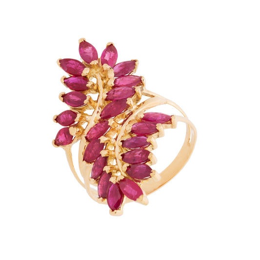 Anel max com rubis em ouro