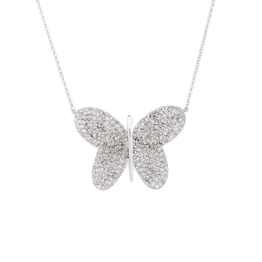 Corrente berloque borboleta Vivara 1,24 ct de diamantes em ouro