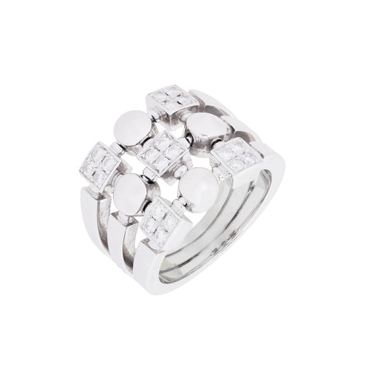 Anel Bvlgari com 0,50 ct de diamantes em ouro