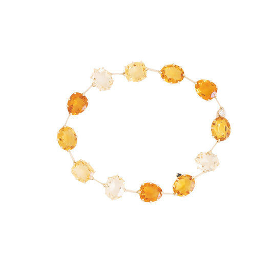 Pulseira H.Stern Sunrise com citrinos, safira e diamante em ouro