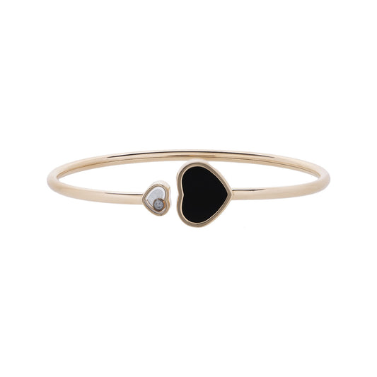 Bracelete Chopard com ônix e diamante em ouro