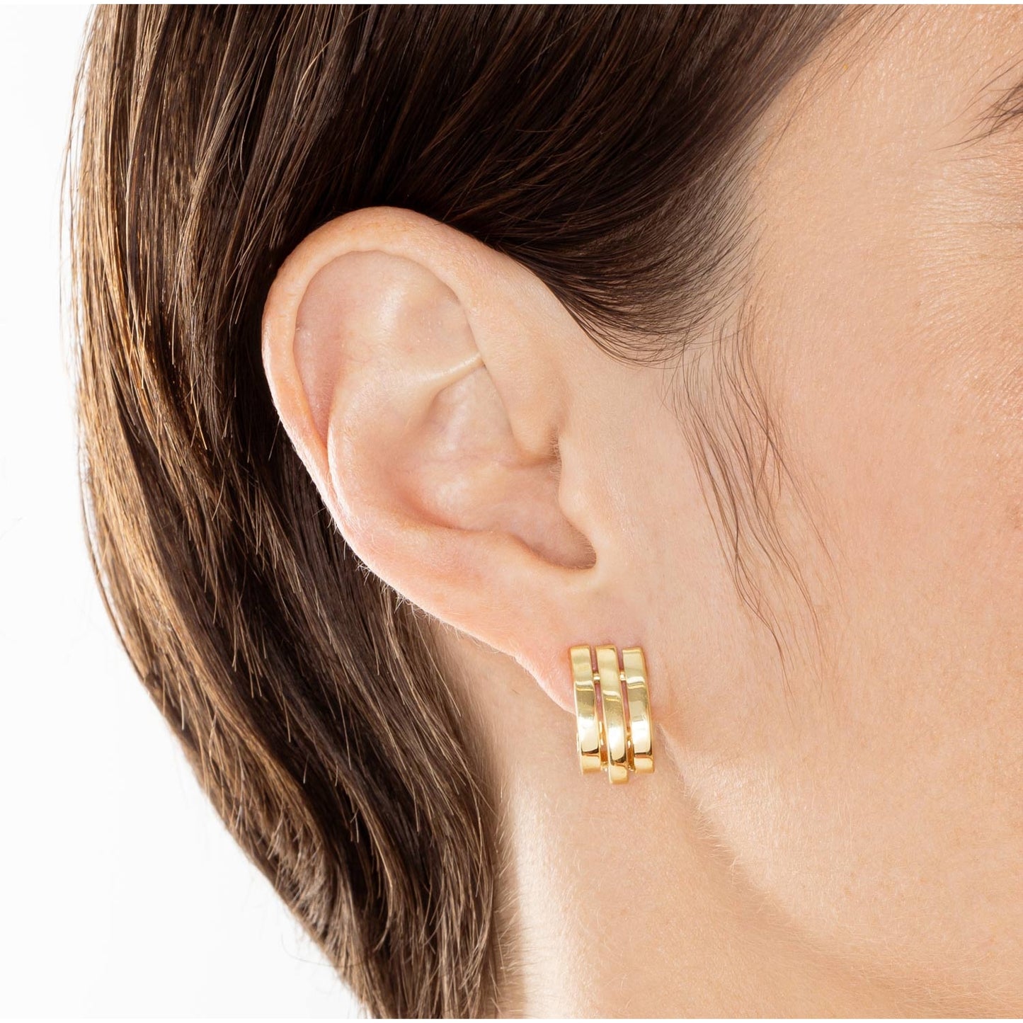 Brinco ear clip em ouro