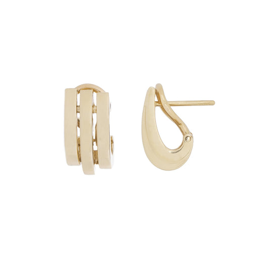 Brinco ear clip em ouro