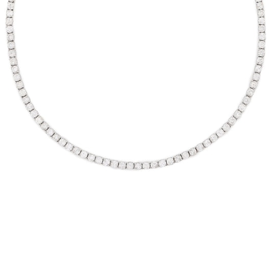 Colar riviera com 18,69 ct de diamantes em ouro branco