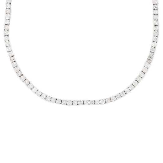 Colar riviera com 27,73 ct de diamantes em ouro branco