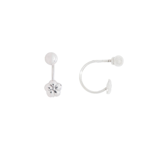 Brinco piercing em ouro branco