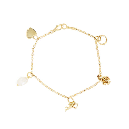 Pulseira MyCollection H.Stern com diamante e pérola em ouro amarelo