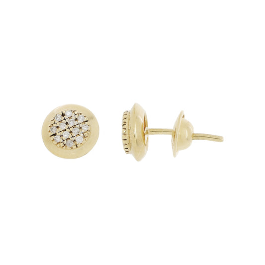 Brinco Vivara pavê com 0,16 ct de diamantes em ouro amarelo