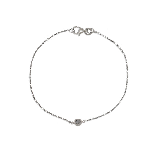 Pulseira Jack Vartanian diamante negro em ouro com ródio negro
