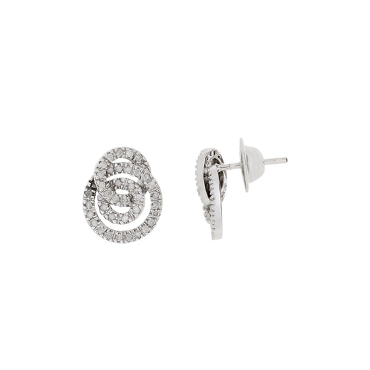Brinco Vivara com 0,37 ct de diamantes em ouro branco